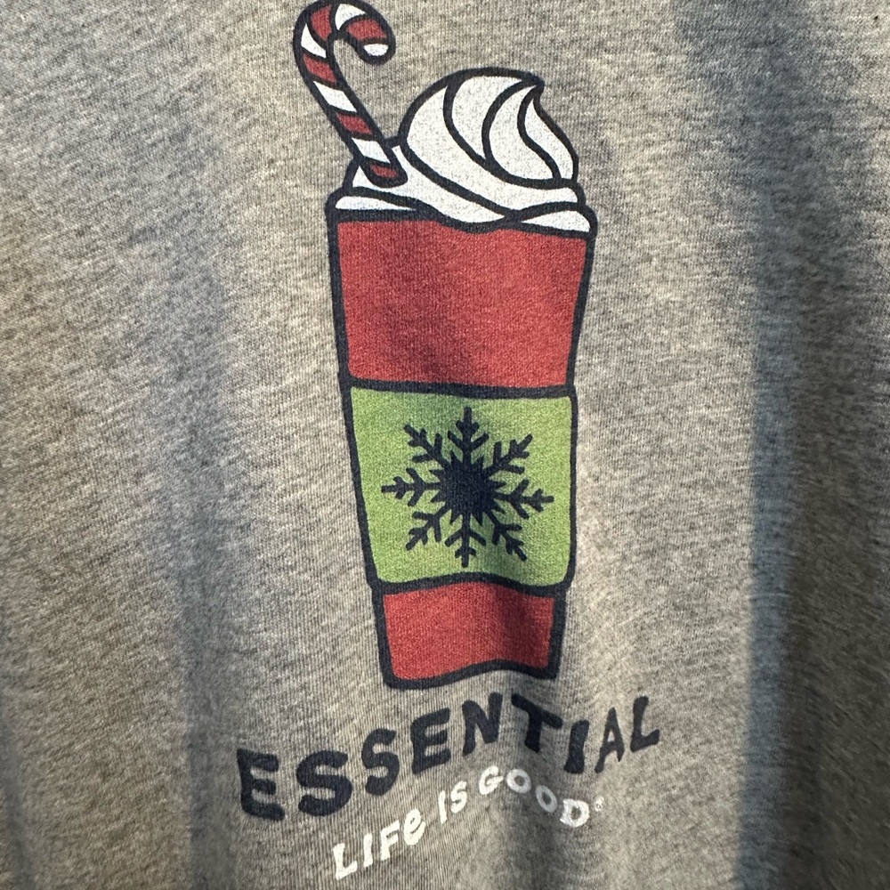 Men’s life is Good gray Short Sleeve T-Shirt. Size XL - Picture 2 of 5